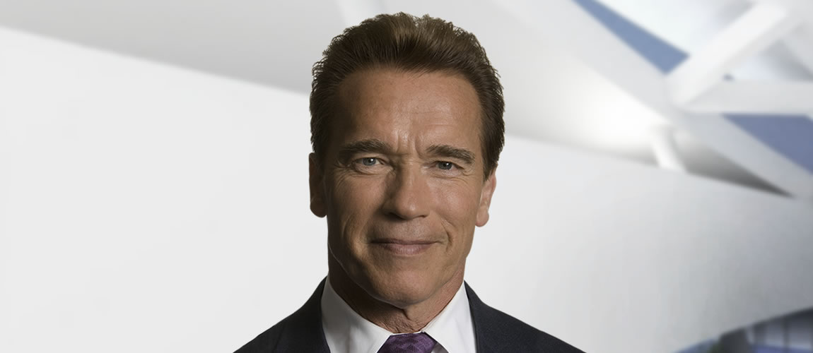 landing arnold schwarzenegger